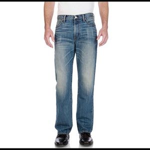 Lucky Brand 181 Relaxed Straight Jeans 38x32 EUC